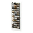 thumbnail image 5 of Whitmor 12-Tier Over-The-Door Metal Shoe Rack, Hanging Space-Saving Organizer, 36-Pair Capacity, Gunmetal Gray, 5 of 8