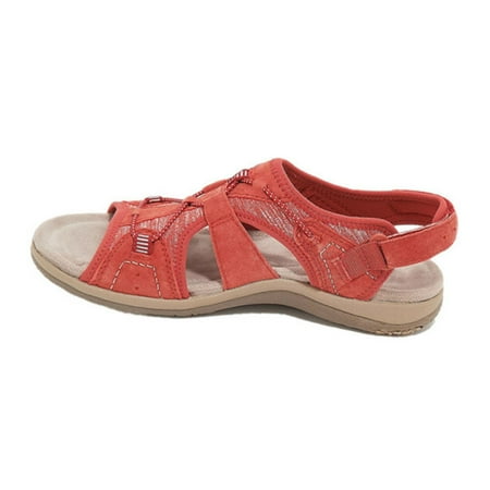

NECHOLOGY Womens Sandals Size 12 New Customize The Latest Pu Retro Fashion Solid Color Quality Womens Sandals Size 8 Rose And Red 7.5