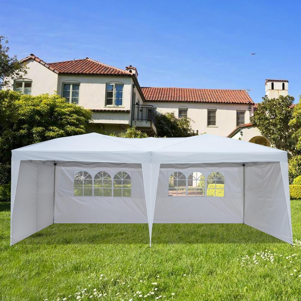 10'x20' Garden EZ Pop Up Gazebo Marquee Party Tent Wedding Canopy Carry Bag Blue 
