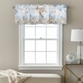 thumbnail image 3 of Marine Life Valance Curtain Blue Beige Ocean Turtle Coral Starfish Seashell Coastal Window Valances Rod Pocket Short Curtains Window Treatments for Kitchen Bedroom Bathroom Laundry 60" x 18", 3 of 9