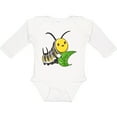 thumbnail image 3 of Inktastic Monarch butterfly caterpillar- cute baby insect Boys or Girls Long Sleeve Baby Bodysuit, 3 of 5