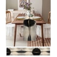 thumbnail image 3 of Ldtrchee Black Beige Lake Table Runner 48 Inches, Abstract Aesthetics Mysterious Bed Runner Dresser Scarves Tabletop for Indoor Outdoor Parties/Ceremony/Banquet, 13" x 48", 3 of 8