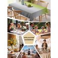 thumbnail image 5 of Green Gray Ombre Table Cloth, Modern Gradient Abstract Art Waterproof Tablecloth for Rectangle Tables, Reusable Washable Fabric Table Cover for Restaurant Kitchen Dining Tables 54"x108", 5 of 6