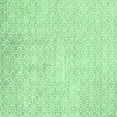 thumbnail image 1 of Ahgly Company Indoor Square Solid Emerald Green Modern Area Rugs, 4' Square, 1 of 4