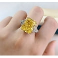 thumbnail image 2 of Maa Karni Ice Crushed Radiant Cut Solitaire Ring Delicate Bezel Ring Wedding Ring Moissanite Engagement Ring Anniversary Gift For Women Gift For Her, 2 of 3