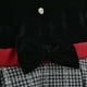 thumbnail image 4 of Vestido Navideño de Terciopelo con falda a cuadros abrigadora para Bebé FLORY 0120, Negro, 1 Año, 4 of 5