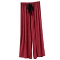 thumbnail image 2 of ylioge Pajama Pants for Women with Drawstring Elastic Waist Casual Solid Color Baggy Straight Wide Leg Soft-Modal Loungewear Sleepwear Pajamas Pant, 2 of 6