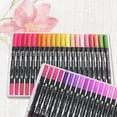 thumbnail image 3 of 12 Couleurs Ensemble de Marqueurs à Double Pointe pour Pinceau et Pointe Fine, 3 of 8