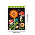 thumbnail image 4 of AMHNF Colorful Floral And Mushroom Garden Flag For Home Outdoor Garden Yard Decor 12x18 inch, 4 of 5
