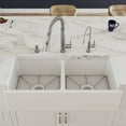 thumbnail image 2 of Alfi Brand Ab3918Db-W 39" White Smooth Apron Thick Wall Fireclay Double Bowl Farm Sink, 2 of 10