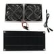 thumbnail image 1 of Kit de ventilador de panel solar, extractor solar portátil, resistente al agua, respetuoso con el medio ambiente, para exteriores, 100W, 12V, panel único, 1 of 5