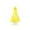Yellow, variant on Tabletop Christmas Tree, Glass Mini Christmas Tree Figurine for Desk Bookshelf Mantel and Holiday Table, Blue, 2.56 x 1.57 x 1.57 in