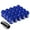 Blue, variant on J2 Engineering LN-T7-006-125-BK J2 Engineering 7075 -T6 Forged Aluminum M12 x 1.25 20Pcs 35mm Height Close -End Lug Nut Set w / Socket Adapter Black