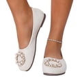 thumbnail image 6 of Women's Round Toe Mary Jane Flats Comfortable Strap Ballet Shoes with Flexible Walking Sole and Dressy Casual Style Office Work Shoes Dress Shoes Feminine Casual Footwear Classic Strap Flats, 6 of 9