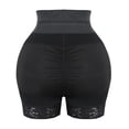 thumbnail image 6 of ZQUUVOU Tummy Control Shapewear for Women Seamless High Waist Boyshorts Underwear Body Shaper Panties Thigh Slimming Shorts Black B, 6 of 8