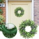 thumbnail image 1 of Corona artificial para puerta de entrada | Corona floral púrpura de 14.5 pulgadas para pared, ventana, boda, fiesta, decoración del hogar | Realista, resistente a los rayos UV, decoración exterior, 1 of 7