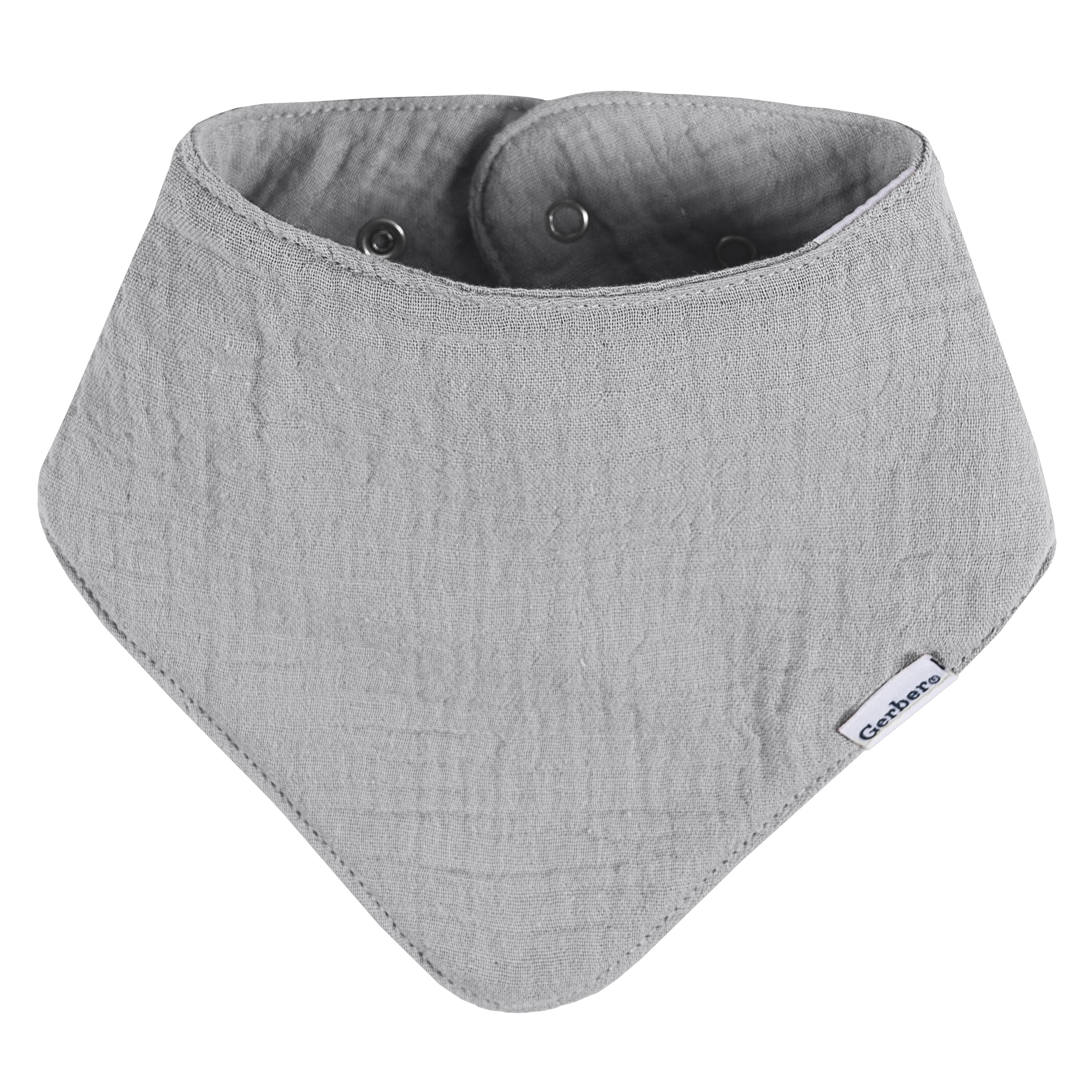 Gerber Baby Neutral Muslin Bandana Bibs, 10-Pack, One Size