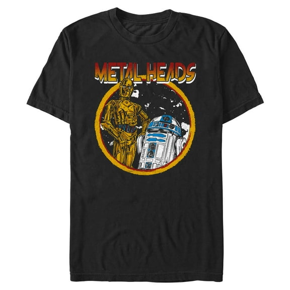 Men's Star Wars: A New Hope Metal Head Rock Droids Graphic T-Shirt