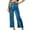 Sky Blue, variant on Women's Jeans High Waisted Stretchy Straight Leg Jeans Buttoned Loose Wide Leg Denim Pants with Pocket Sky Blue S
