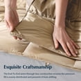 thumbnail image 3 of Summer Goose And Down Fiber Comforter King Size  Breathable Duvet Insert For Hot Sleepers Tencel Lyocell Shell 8 Corner Tabs Khaki Brown 106x90, 3 of 9