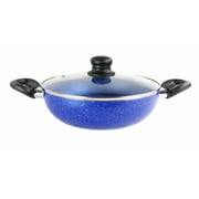 Marble Wok Pan With Lid With 2.5mm Edge-9