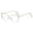 F, variant on Metal Cat Eye Blue Light Blocking Sunglasses Flat Lens Stylish Travel Lightweight Durable Frame