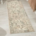 thumbnail image 3 of Contemporary Daisy Collection Area Rug Cream - 2'x8', 3 of 5