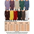 thumbnail image 2 of Uhndy Womens Fall Long Sleeve Tunic Tops For Leggings Crew-Neck Casual Blouse T-Shirt Side Button Swing Shirt Flowy Long Tops, 2 of 5