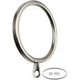thumbnail image 2 of MERIVILLE 28 pcs Satin Nickel 2-Inch Inner Diameter Metal Flat Curtain Rings with Eyelets, 2 of 2