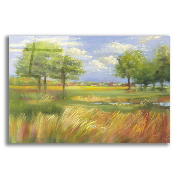 Epic Art 'Dawn By The Brook' by Carol Rowan, Acrylic Glass Wall Art, 16"x12"