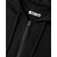 thumbnail image 4 of Sudadera Ohoo DCF102 Slim Fit con Cierre y Capucha Negra, 4 of 6