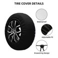 thumbnail image 2 of Naloa Function Source Code PVC Leather Spare Tire Wheel Cover for Car Truck SUV Camper Trailer Universal Fit many size17 inch, 2 of 6