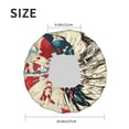 thumbnail image 4 of Kdxio Retro American Eagle Print Shower Cap for Women,Elastic and Reusable,Double Waterproof Layers Bathing Hat, 4 of 6
