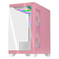 thumbnail image 2 of Gabinete XTREME PC GAMING Crystal Hive Mini Torre 5 Fan ARGB HUB Pink CXT3600PK, 2 of 6
