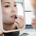 thumbnail image 2 of Makeup Mirror with Lights Travel Vanity Mirror Touchscreen Switch Portable for Cosmetic(Pink), 2 of 5