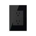 thumbnail image 3 of Enchufe eléctrico de pared LIVOLO, receptáculo dúplex negro, 15 A, 110 a 220 V, 3 of 7