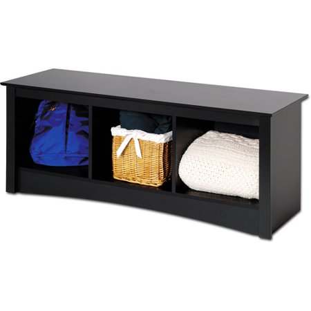 Brisbane Cubbie Bench, Black - Prepac Furniture