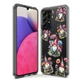 thumbnail image 3 of MUNDAZE Samsung Galaxy A52 Cute Pink Purple Cosmos Flowers Gnomes Spring Floral Double Layer Phone Case Cover, 3 of 5