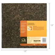 Quartet Dark Cork Board Tiles, 12 x 12, Frameless, 4 Pack (15050Q)
