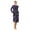 Black Onyx Rose, variant on Women’s Long Sleeve Strech Velour 44" Sleepwear Gown with Braided Trim, Sizes XS-5X