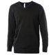 thumbnail image 1 of Kariban - Jersey/ Sweater de manga larga cuello pico hombre caballero (Negro), 1 of 1