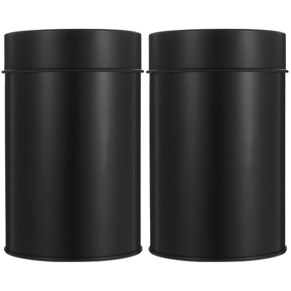 2pcs Kitchen Storage Canisters for Tea Coffee Beans Flour Sugar with Airtight Lids, Sealed Jars for Salt and Spice Organization