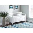 thumbnail image 2 of Linon Lenly Ladderback Entryway Storage Bench in White Painted Wood, 2 of 18