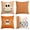 Orange, variant on Sm:)e Scary Hey Boo Cute Ghost Spooky Halloween Throw Pillow Covers, 18 x 18 Inch Set of 4, Striped
