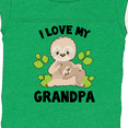 thumbnail image 4 of Inktastic Cute Sloth I Love My Grandpa with Green Leaves Boys or Girls Baby Bodysuit, 4 of 5