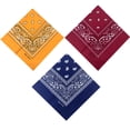 thumbnail image 1 of Cotton Bandanas 12 Pcs 22 X 22 Inch Face Cover for Dust Wind UV Sun Protection Nose Cover Scarf, 1 of 5