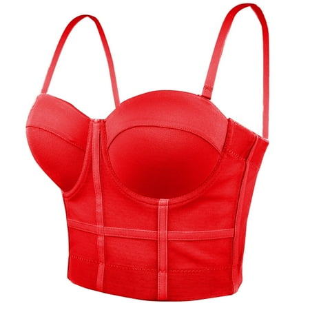 Ofreoo Women s Elastic Mesh Fishbone Corset Inside And Outside Wearing Suspenders Female Corset Waist