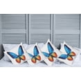thumbnail image 2 of Ambesonne Butterfly Throw Pillow Cover 4 Pack, Cycle of Life Theme, 18", Orange Blue Black, 2 of 5