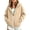 Beige, variant on RYRJJ Kids Zip Up Hoodie Jackets School Uniform Girls Boys Sweatshirt Oversized Y2K Fall Hooded Outwear Preppy Clothes