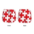 thumbnail image 3 of Daiia Red Cross 1 Pattern Women's 2 in 1 Running Shorts - Lightweight Athletic Workout Gym Yoga Shorts Liner with Phone Pockets-XX-Large, 3 of 7
